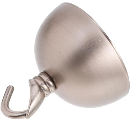 COHEALI Kit Baldacchino Soffitto in Nichel Opaco con Gancio Aperto per Lampade Sospensione Lanterna e Gabbia per Uccelli Piastra Copriluce Elegante e Facile da Installare