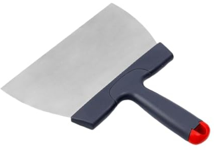 Generic Paletta Cioccolato Spatola Pasticceria Raschietto Impasto Tagliapasta Acciaio Inossidabile Manico Confortevole Antiaderente Adatta a Cucina Casa Past, Dimensioni: 24x22cm