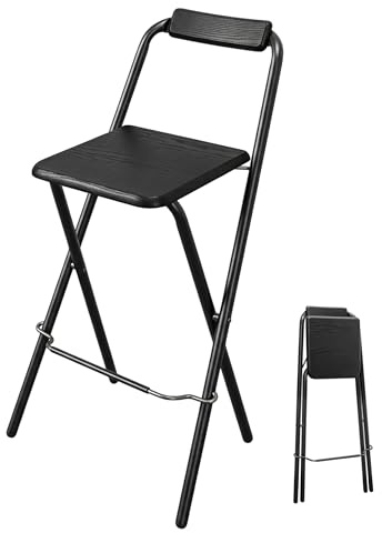 Spetebo Barstol hopfällbar svart 95 x 50 cm