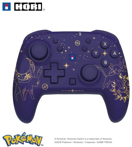 Wireless HORIPAD Turbo for Nintendo Switch 2 (Umbreon and Espeon) Rechargeable Controller