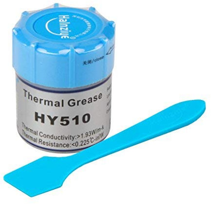HALNZIYE 10 botes de pasta térmica de 10 g HY510 gris > 1,93 W/m-K. Rango de temperatura -30 + 280 °C. Contenido total 100 g. Grasa térmica térmica de refrigeración