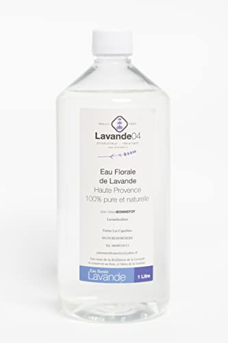 Eau florale de Lavande 1 Litre 1000 ml - hydrolat 100% direct producteur - Provence