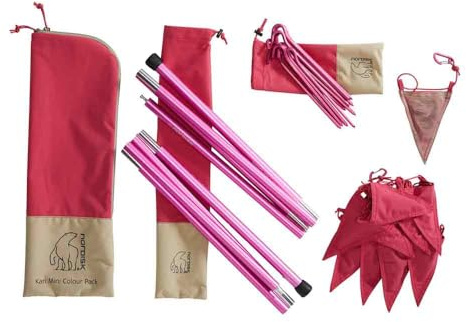 Nordisk Kari Mini Colour Pack Pink - Farbiges Zeltzubehör, Größe One Size - Farbe Cherry
