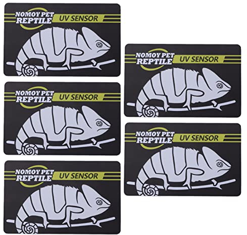 Tnfeeon Crawl Pet UV-Testkarte,Einfache Messungen Wiederverwendbare Schnelltest-UVB-Sensorkarte UVA-UVB-Leuchtstofflampentester für Reptilien Reptilienbirne/Licht/Lampe