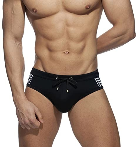 SEAUR Slip de Bain pour Homme Bas de Bikini Homme avec Taille Élastique Shorts de Surf Séchage Rapide Printemps Été Plage Vacance Adultes - Style 3 - XXL
