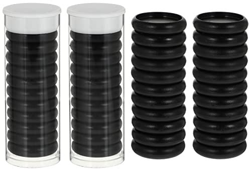 Operitacx Fotoordner Bindering Binderbuchringe Buchbindungsscheiben 44Pcs 24Mm Planer Expansion Discs Schwarze Bindungsring- Discs für Zus?tzliche Notenseiten Bürobuch Klingelt