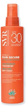 SVR - Sun Secure Spray SPF30 – Protection solaire moyenne à haute – Pour peaux sensibles – Filtres organiques photostables – Famille & enfants dès 3 ans – 200 ml
