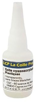Colle Plastique Transparente LACOLLEPRO - Cyanoacrylate LCP Haute Performance pour Plastiques Rigides - Collage Invisible et Rapide (Attention : Utiliser le Primaire pour PE/PP/Silicone)
