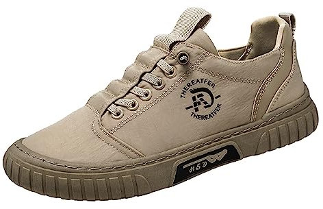 2024 – Niedrige Sneakers für Herren, lässig, atmungsaktiv, Wanderschuhe, Segeltuch, schwarze Strandsandalen für Männer, sexy, kaki, 44 EU