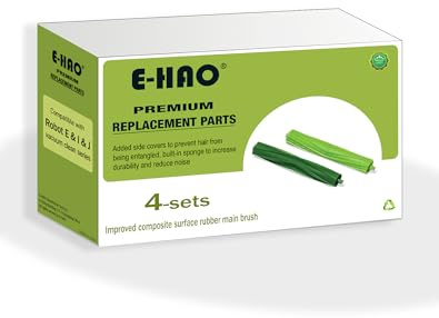 E-HAO Cepillo Rodillo para iRobot Roomba i/j/e, Combo i/j, Max 700 Serie | 4 juegos, Aspirador pieza cepillo para Max 705 705X 706 707 715 775, i1+ i2+ i3+ i4+ i5+ i6+ i7+ i8+ j5+ j6+ j7+ j8+ j9+