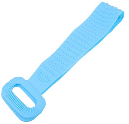 Silikon Rückenschrubber 1 Stück für Bad und Dusche | Bade Peeling Bürste, Blau, für Zuhause und Badezimmer, mit Starker Reibung, Massage Beim Waschen