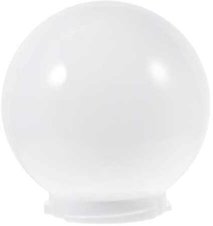 CONGARTENO Acryl-kugellichtabdeckung Ersatz Für Außenmastlampe Weiße Runde Lampenabdeckung Für Hängelampenschirme Und Laternenpfähle