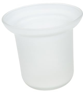 Cabilock Mattierter Glas Bürstenhalter für Toilettenbürste Badezimmer Platzsparend Sauber Organisiert Passend für Zuhause und Hotels