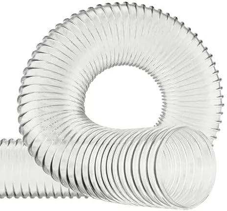 51mm (2 inch) - 4 Metre Flexible Ducting PVC Hose Dust & Fume Extraction, Woodworking Ventilation Hose