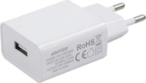Cargador USB - Cargador de 2A y 5V, Ideal para Dispositivos electrónicos, Compacto y eficiente en energía. Compatible con múltiples Dispositivos.*