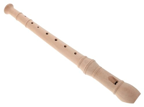 ibasenice Junge Mädchen Blockflöte Holzflöte für Anfänger Leichtes Musikinstrument Tragbares Blasinstrument für Schule und Band Sopranblockflöte