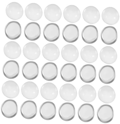 Cabilock 200pezzi Ciottoli Piatti Perline Trasparenti Decorative per Vasi e Acquari Riempitivo Non Galleggiante in Vetro