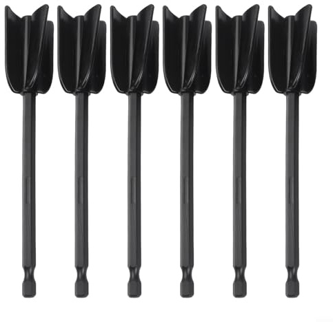 6PCS Mixing Whisks for Epoxy, For Resin Mixer Drill Attachments for Efficient Paint Mixing, ABS Material