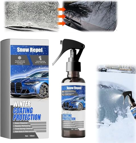 Descongelante para parabrisas de coche, en espray para parabrisas de coche, descongelante de hielo, nieve, escarcha, cerradura de puerta, luna delantera, luna trasera, espejo exterior, invierno, 100