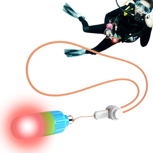 Dyklampa - nedsänkbar ficklampa med dubbla lägen, högeffektiv stråle, robust konstruktion av kvalitet, djuphavsbelysningsutrustning | Vattentålig lampa för