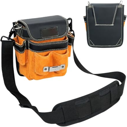 Werkzeuggürtel – Träger mit mehreren Taschen, abnehmbar, mit Gurt, mehrere Taschen und abnehmbar, Baustelle, Reparatur