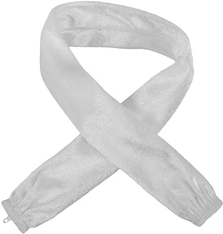 Hoement Funda de Terciopelo de Color Blanco para Cadena Colgante de Lámpara con Cremallera, Diseño Desmontable y Fácil Limpieza para Lámparas de Techo y Salas de Estar