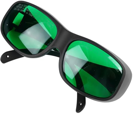 Yusat Gafas de Seguridad Láser Multifuncionales Cómodas 650nm OD4 Protección Gafas de Protección Ocular Láser