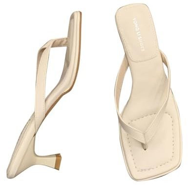 WAZHAKU Pumps - Sandalias de tacón alto para mujer, color negro, con separadores de dedos Peeptoe, sandalias cuadradas para mujer, sandalias de punta cuadrada, sandalias elegantes para mujer, cómodas
