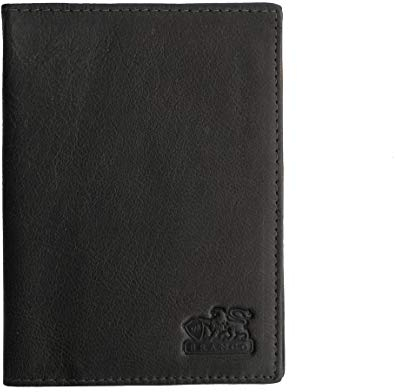 Passhülle-Leder von Branco Pass Etui Reisepasshülle Reisepass Reisepassetui Passport-Hülle Dokumentenhülle - echt Leder (Schwarz) - präsentiert von ZMOKA®