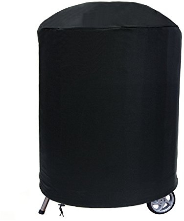 Delux Kugelgrill Grill-Abdeckung Grill Abdeckhaube Top Qualität Wasserdichter BBQ Schutz Outdoor Grill Garten Terrasse Rund (59-69 cm x 90 cm) Black [084]