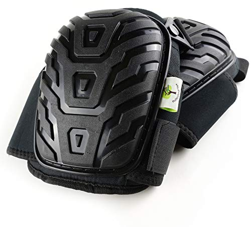 Hinrichs Knieschoner Arbeit - Knieschützer Arbeit - Knieschoner Arbeiten Fliesenleger - verstellbarer Knieschutz für Handwerker, Bodenleger, Gartenarbeit - Protector Kniepolster Arbeit - Knee Pads