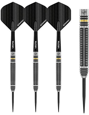 WINMAU Zinati 24 Gramm Profi Wolfram Steeltip Dartpfeile Set mit Flights und Schäfte