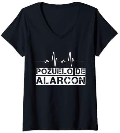 Mujer Amo mi ciudad Pozuelo de Alarcón - mi hogar Camiseta Cuello V