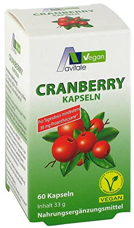 Cranberry Vegan Kapseln 400 mg 60 stk