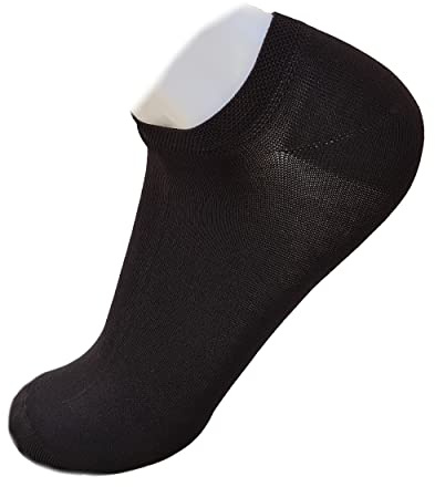 Calzini Fantasmini in cotone Filo di Scozia da Uomo e donna calzini sneakers bassi sotto la caviglia unisex nei colori Nero Bianco e Blu Navy confezione da 12 Paia Brand Italiano