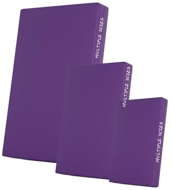 Kosiproducts Gym Crash Mat, High Density Medium Firm 9CM Thick Foam, [Purple, Medium]