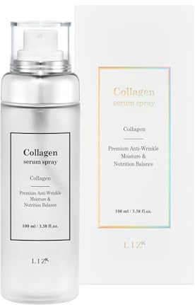 Collagen Serum Spray for Face 100ml (3.38fl.oz) Glass Skin 95% Collagen Extract Easy Application Spray Last Step Skin Care Body Care Mist