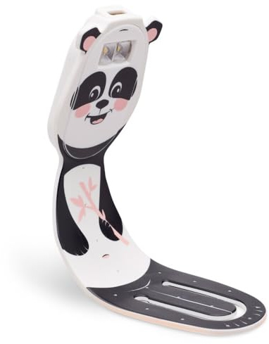 Flexilight Pals RC (Panda) - wiederaufladbares Leselicht - 2 in 1 Leselampe & Lesezeichen - LED Leselicht - Geschenk für Leser, Buchliebhaber - Deutsche Ausgabe: Leselampe & Lesezeichen in einem