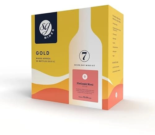 DIAH DO IT AT HOME SG - Solomon Grundy - Zinfandel Rose 30 Bottles Wine Making Kit and Airlock Home Brew Set