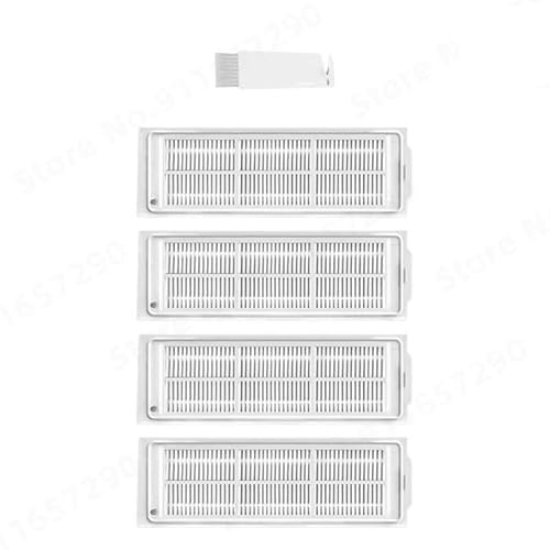 INF Filter für Xiaomi Mi Robot Vacuum-Mop 2 Lite, Zubehör, 4 x Filter, 1 x Reinigungsbürste