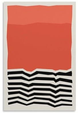 Bauhaus-Ausstellungsposter, Farbblock-Kunstdruck, Kunstdruck auf Leinwand, Poster, Wandfarbe, Kunstposter, Dekoration, moderne Wohnkunstwerke, 50 x 75 cm