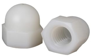 5-200 Stück Nylon-Eichelkappen-Hutmuttern Weiß/Schwarz Kunststoff Sechskantmutter M3 M4 M5 M6 M8 M10 M12 M14 M16 M18 M20(White,M14-10pcs)