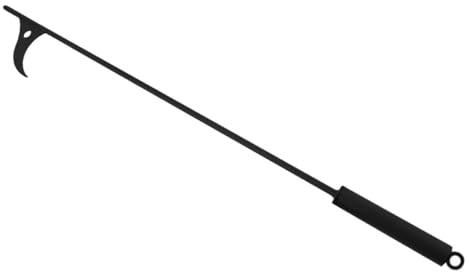 Amosfun Feuerhaken aus Stahl für Innen und Außen Kaminhaken mit Griff zum Ascheaushub Flexibel und Tragbar für Feuerstellen und Grillen