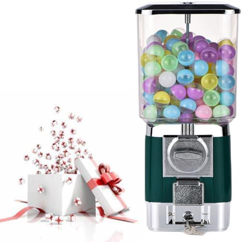 Mini distributeurs automatiques domestiques de 17,3 Pouces, distributeurs rétro de Bonbons au café à Capsules, Distributeur de Bonbons avec 50 jetons et 100 Boules vides, pour magasins de Jeux
