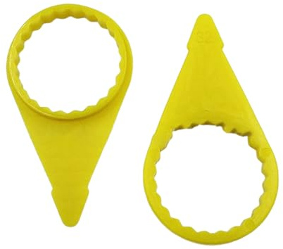 MOIDHSAG Indicadores amarillos de tuerca de rueda seguridad de camión indicadores de tuerca de rueda suelta para automóviles camiones tuerca de 32 mm 33 mm 200 piezas