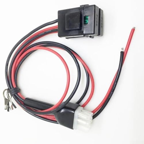 Cavo di alimentazione CC 12AWG 6pin per ICOM, radio Alinco, lunghezza 1 m con fusibile da 30 Amp per per una maggiore affidabilità