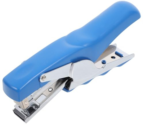 Veemoon Stapler Manuel Multifonction Bleu Outil de Bureau Pratique pour Agrafage de Documents Capacité Agrafes pour Écoles Bureaux et Étudiants