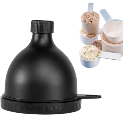 Embudo Para Suplementos En Polvo,100ml Embudo Dispensador de Polvo para Botella de Agua | Dosificador Multiusos De Suplementos Para Hombres Mujeres Viajeros Gimnasio Running Camping Senderismo