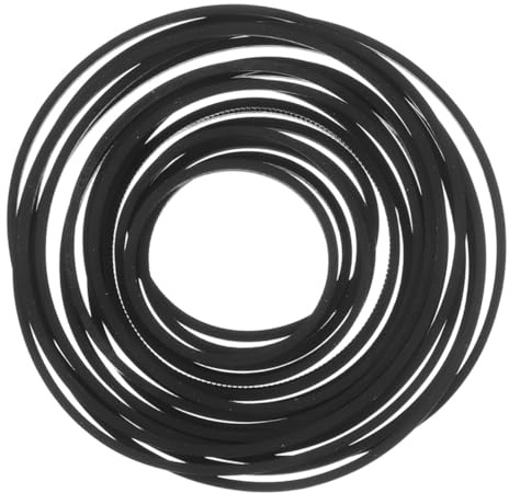 POPETPOP 60 Piezas Cinturones de Correa de Transmisión Cuadrada para Grabadoras de Caucho Compatible con Reproductores de Casete y DVD Longitud Variable Paquete Mixto de Unidades