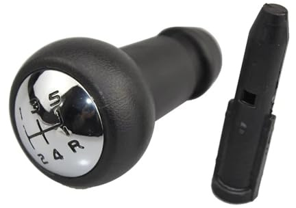Generisch Schalthebel Schaltknauf mit Adapter 5 Gang Kompatibel mit Peugeot Citroen C2 C3 C4 C-Elysée Xsara Saxo Xsara Picasso 106 206 207 208 301 307 308 407 408 508 605 807 2008 3008